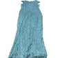 Vivienne Evening Dress Size UK18 Women's Sequin Detail Long Aqua Blue Gown