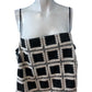 Rivers Island Studio Top UK18 Women's Black Crocheted Square Pattern Sleeveless