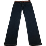 Crosshatch Men's Jeans Blue Straight Leg Cotton Blend Stretch Trousers 30W L32