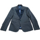 River Island Smart Suit Jacket Brown Tuxedo Style with Black Lapels 36S