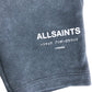 Allsaints UG 12-18 Months Boys Grey Cotton Sweat Shorts