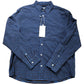 ZARA Men's Casual Shirt Size M Blue Brown Check Pattern Long Sleeve