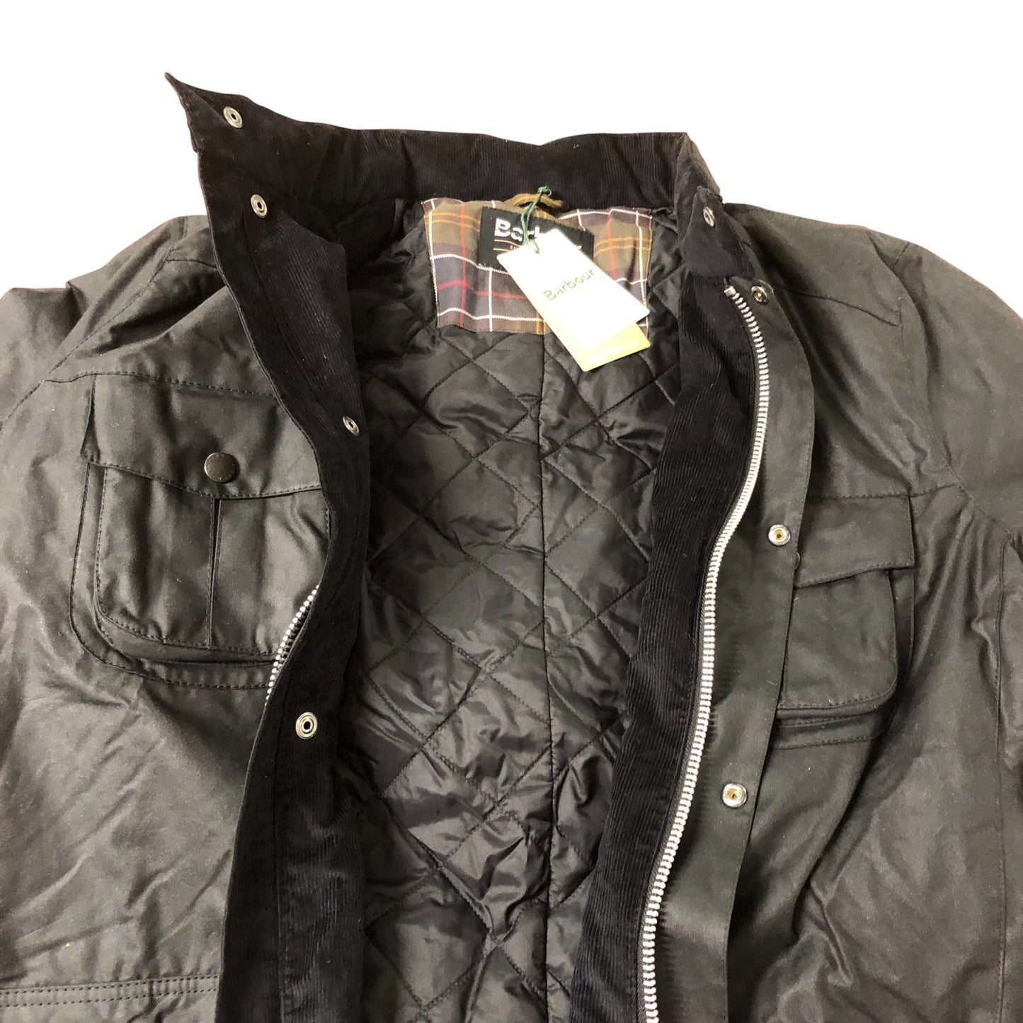 Barbour Wax Jacket 3XL Men Black Casual Outerwear Corbridge Model