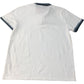 Threadbare Polo Shirt Regular Fit White Zip Neck Size L