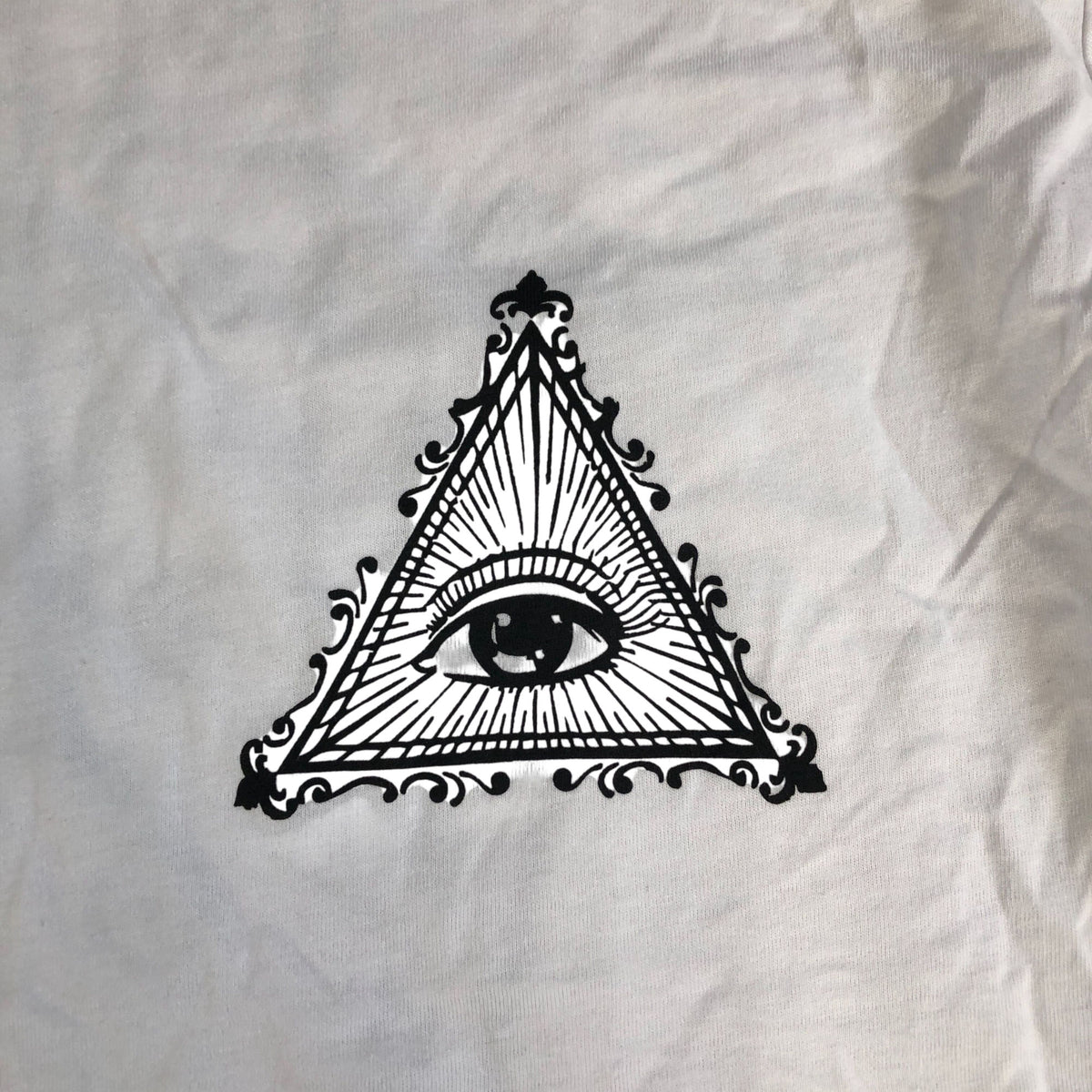 Jack & Jones Eye Graphic T-Shirt Men's White 100 Cotton Casual Top Large