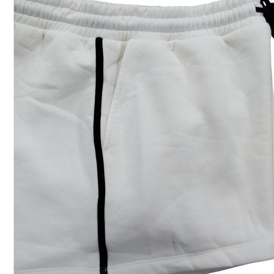 River Island Mens Activewear Shorts UK L  White Casual Comfort Cotton Blend