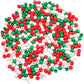 1000Pcs Plastic Round Pony Beads Christmas Red Green White Crafting