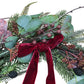 Lit Frosted Fruit Eucalyptus Festive Wreath Pine & Berries With Velvet Bow 18"