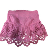 River Island Pink Bandeau Women's Floral Embroidered Cotton Lace Hem UK18