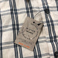 River Island Plaid Shirt S Men's Light Cotton Casual Shirt Blue White