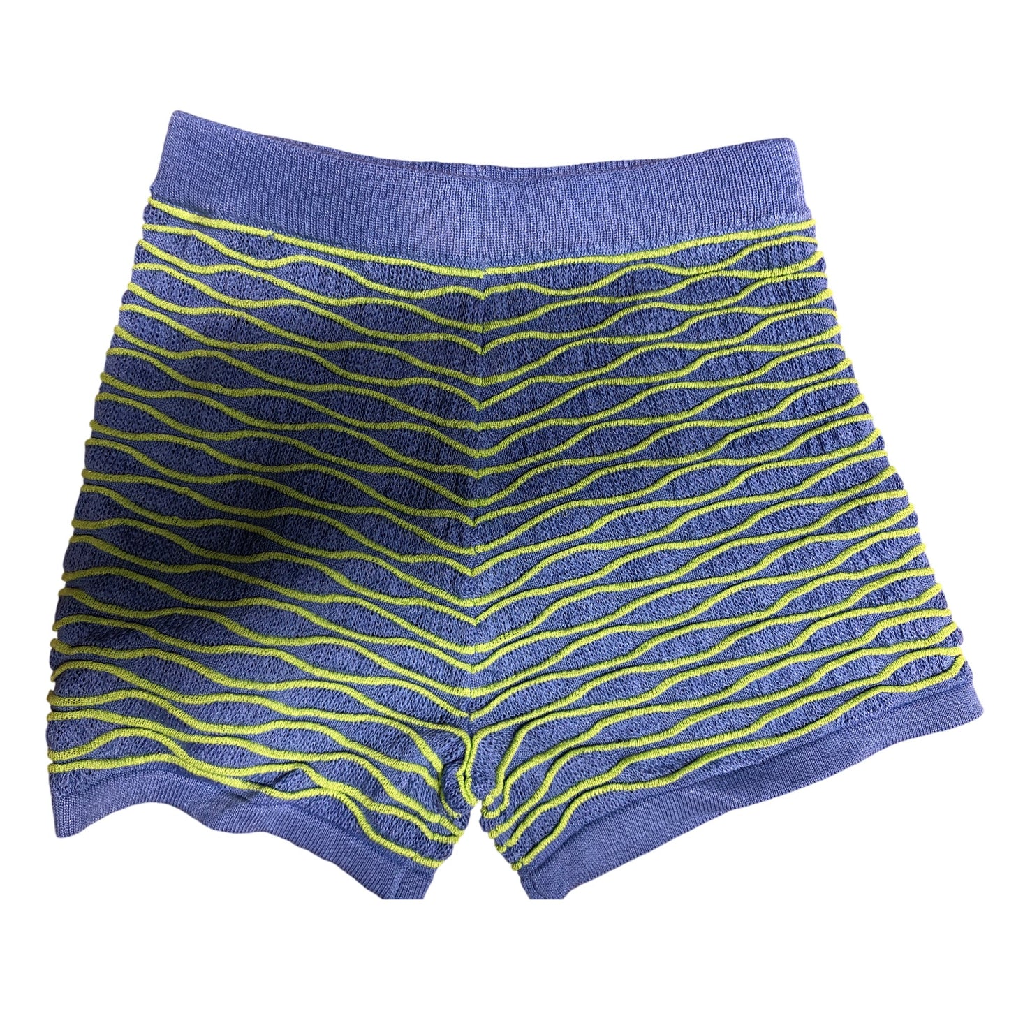 River Island 7 8 Years Kids Shorts Blue Green Wave Pattern Design Style