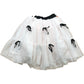 Girls Tulle Skirt Age 6 Years Pink Black Bow Detail
