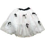 Girls Tulle Skirt Age 6 Years Pink Black Bow Detail