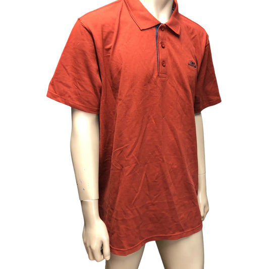 Weird Fish Polo Shirt 3XL Men's Organic Cotton Orange Casual Wear