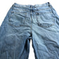 Wide Leg Jeans UK12R Women's Light Blue
