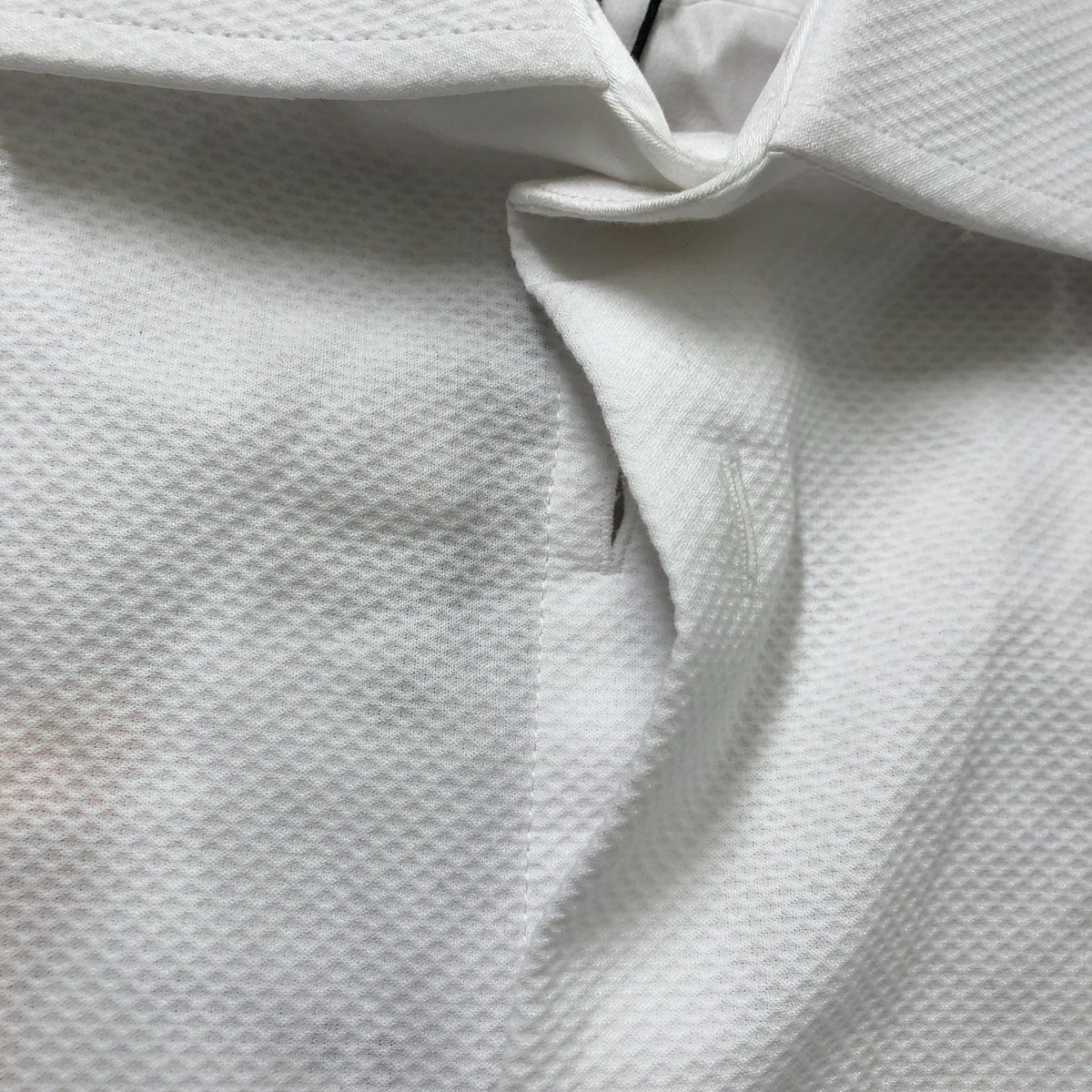 Marcell LS Shirt XS Men's Slim Fit White Cotton Textured Long Sleeves