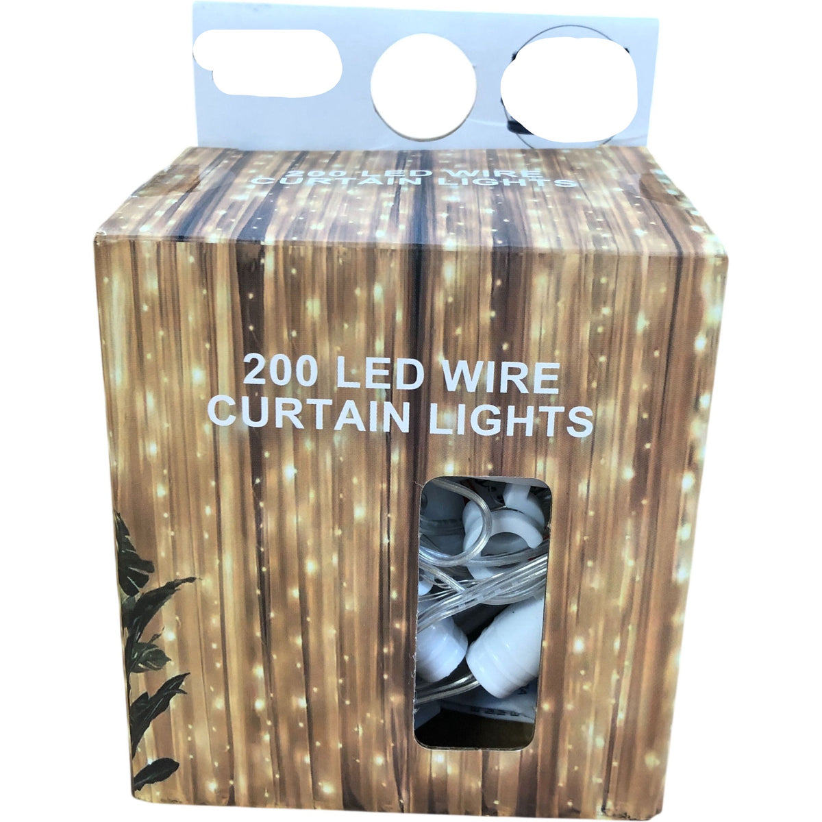 200 LED Wire Curtain Christmas Lights Battery Operated