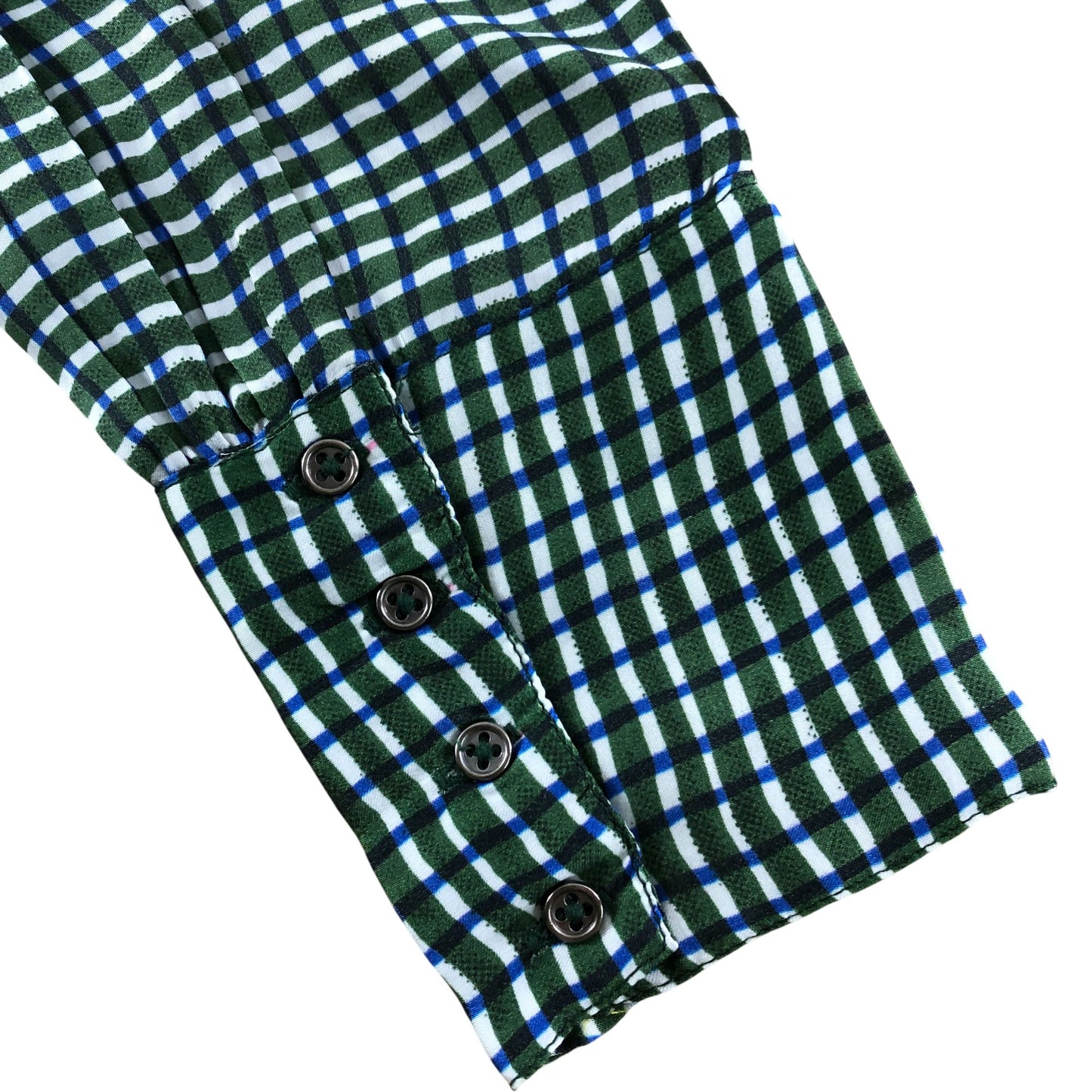 Branded Green Checked Shirt - Size 6
