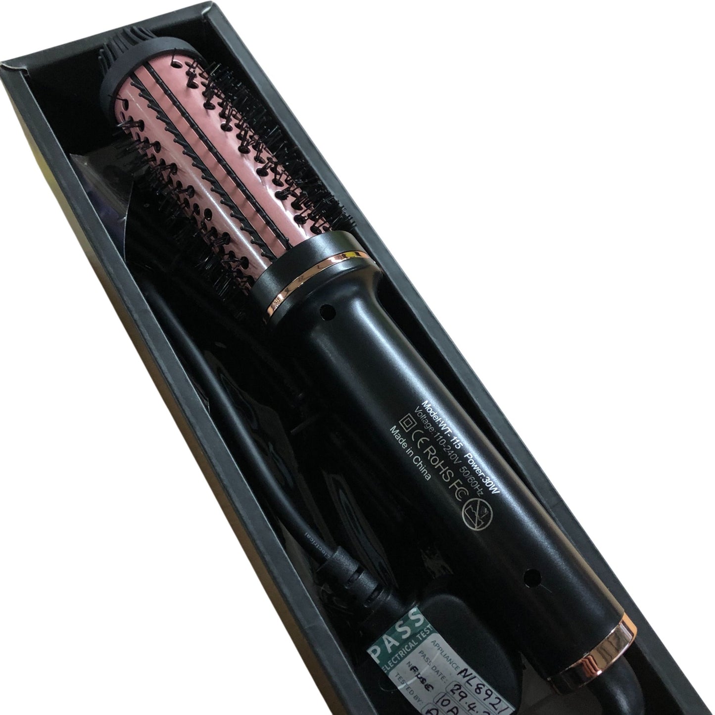 Branded Thermal Brush Model WTuk 115 Black 4 Hair Styling Tool New