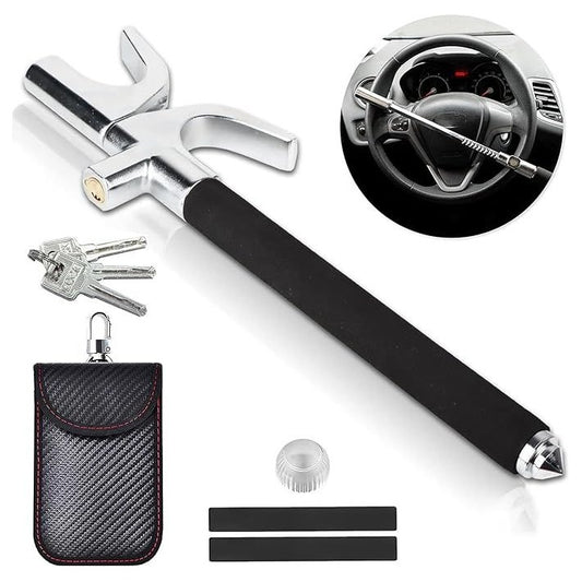 BURNTOP Car Antitheft Lock Model 381 Steering Wheel Security Device New