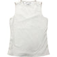 Tank Top Size 10 Women's White Sleeveless Sports Top Activewear