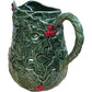 Green Holly Pitcher Jug Decorative Tableware Serving 1L