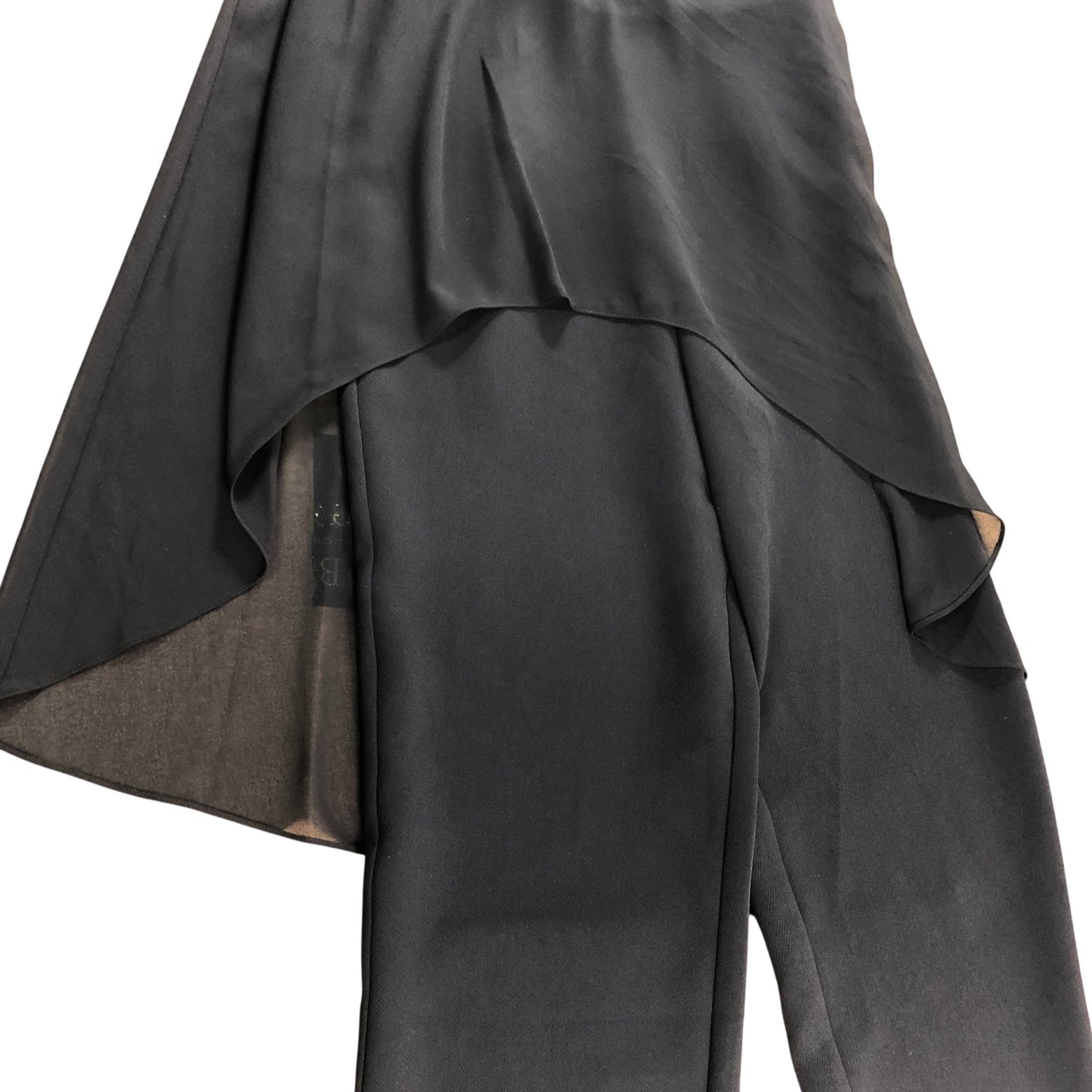 Branded Black One Shoulder Jumpsuit - Size 8