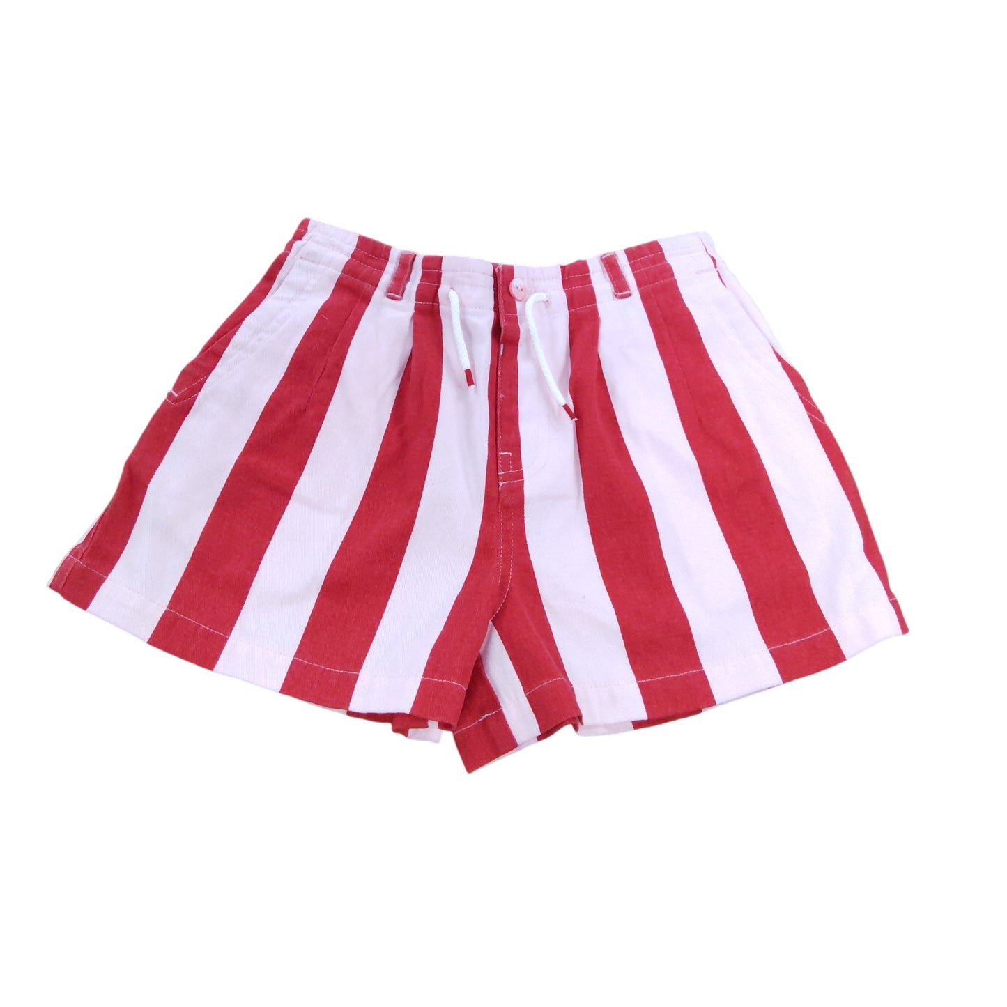 River Island Girls Red White Striped Shorts UK 9-10 Years Cotton Casual