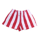 River Island Girls Red White Striped Shorts UK 9-10 Years Cotton Casual