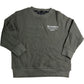 AllSaints Underground Waffle Crew Sweatshirt Size 9-10Y Boys Olive Green
