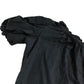 River Island UK6 Women's Black Puff Sleeve One Shoulder Top
