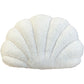 Small Seashell Throw Pillow Soft Plush White 34x27cm