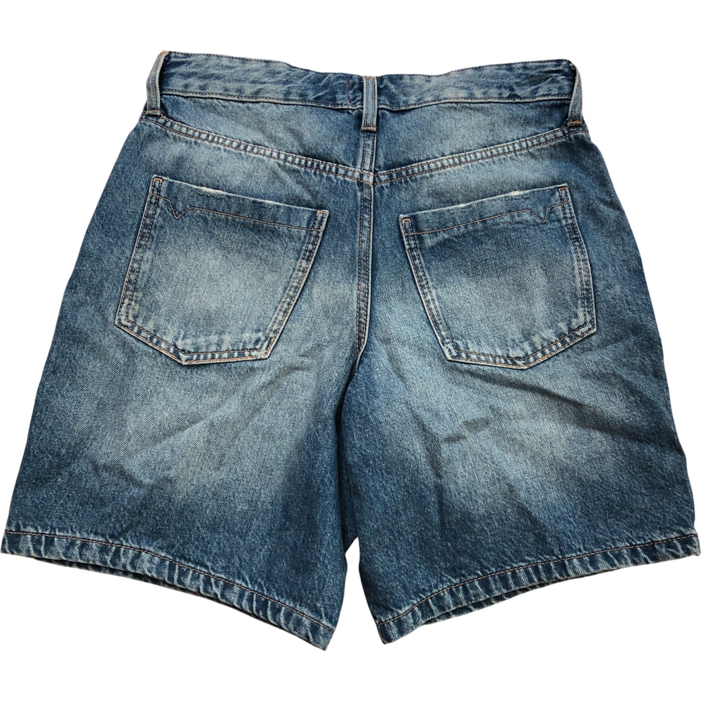 River Island Denim Specialist Shorts Women's Blue Classic Fit Cotton Size 8