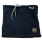 Weird Fish Reversable Gaiter Neck Warmer Navy Blue and Striped Fleece