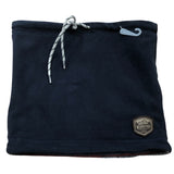 Weird Fish Reversable Gaiter Neck Warmer Navy Blue and Striped Fleece