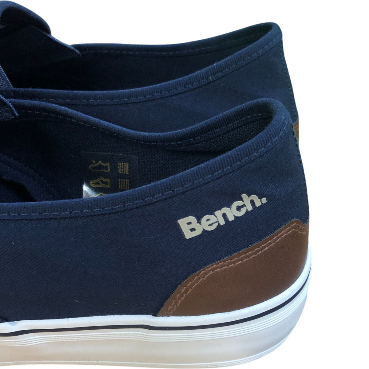 Bench Dalton Navy Slip On Shoes Canvas Sneakers Size 11