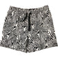 River Island Mini 5-6 Years Boys Black And White Swirl Pattern Shorts