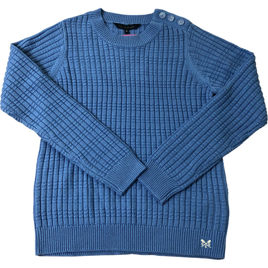 Crew Clothing Company Jumper Size 12 Women's Knitted Blue Sweater