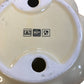 Coffee Cup & Saucer Set Cream Melamine Flower Shape Design