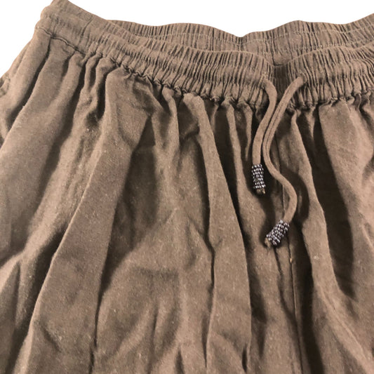 River Island Women’s Brown Lightweight Shorts Size UK L Drawstring Style
