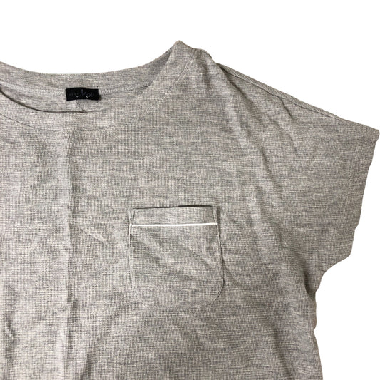 Pour Moi UK14 Women's Grey Loungewear Top Short Sleeve Pocket Style