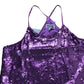Dancing Leopard Sequin Dress Size 14 Women's Purple Sparkly Sleeveless