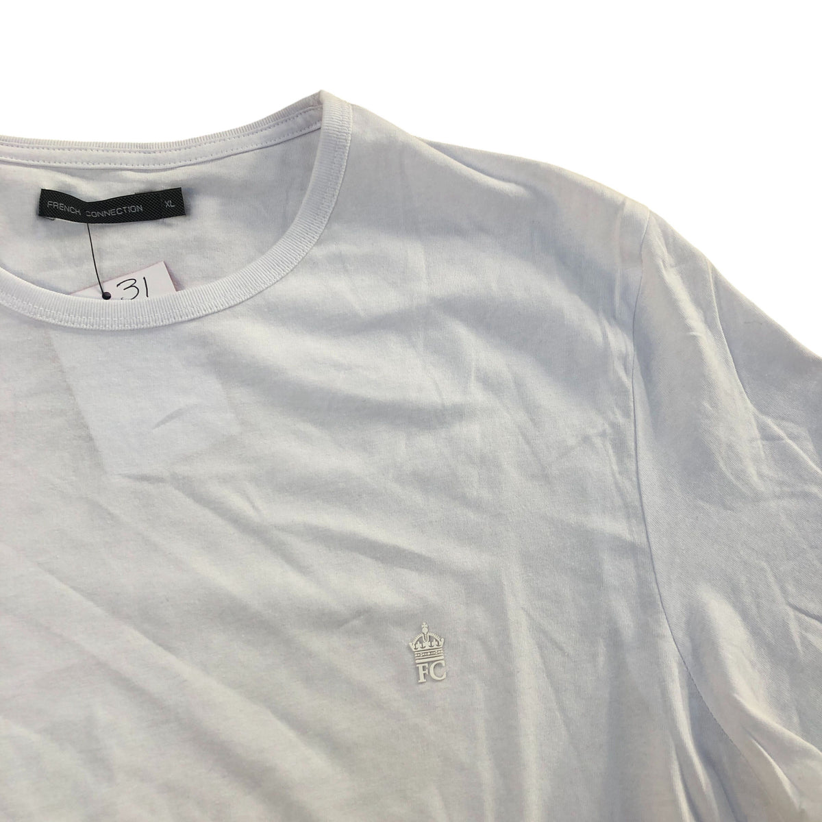 French Connection White T-Shirt Size XL