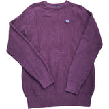 Crew Clothing Company Ribbed Burgundy Sweater