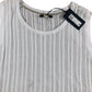 River Island Men's White Knit Sleeveless T-Shirt Size Extra Large Summer Top