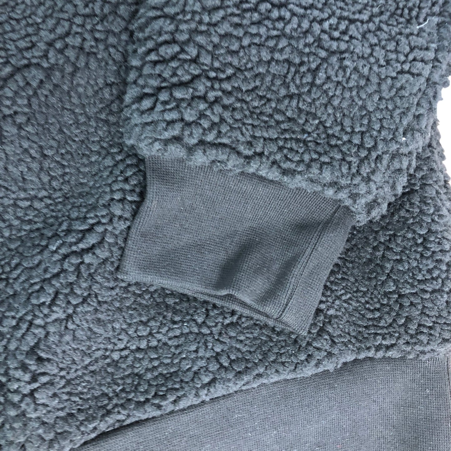 CHAMPION X-Large Men's Hoodie Black Sherpa Pullover Sweatshirt with Zip