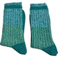 Green Glitter Supersoft Cosy Socks One size - Two Pack