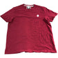 Branded T-Shirt XL Men's Casual Red Cotton Short Sleeve Top
