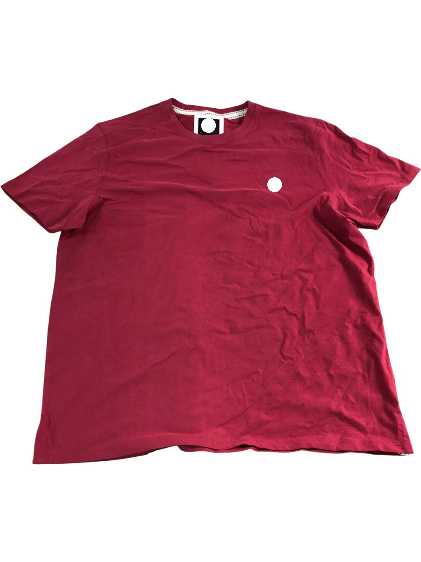 Branded T-Shirt XL Men's Casual Red Cotton Short Sleeve Top