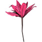 Artificial Red Velvet Floral Decoration Sparkling Poinsettia Plant